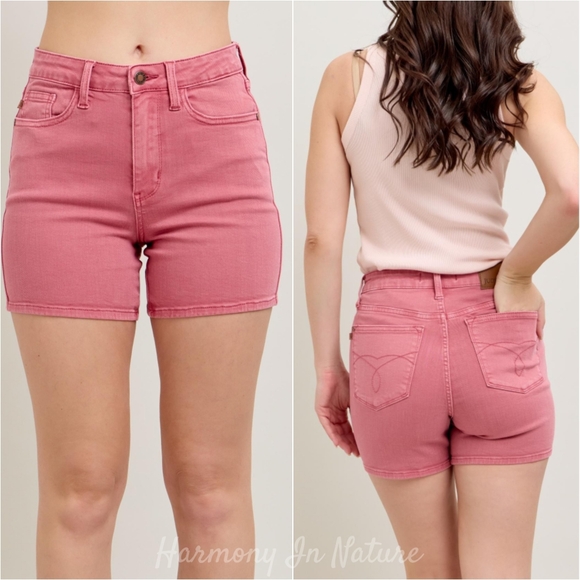 Rosy High Hopes Denim Shorts - Picture 2 of 16
